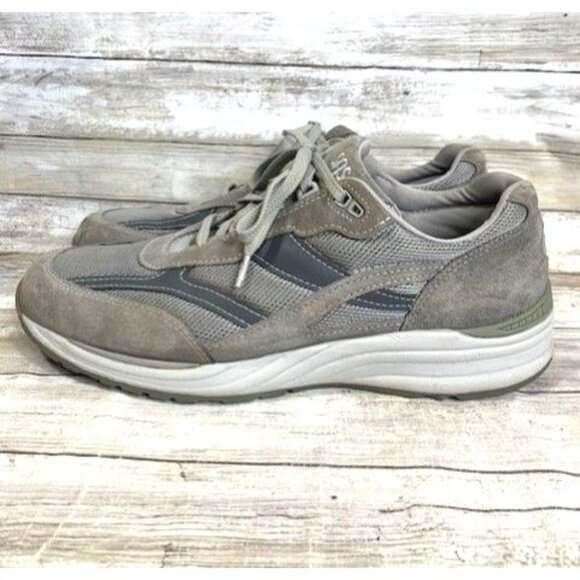 SAS Men's Gray Suede & Mesh Lace-Up Comfort Walking Sneakers Size 13 - Picture 5 of 9